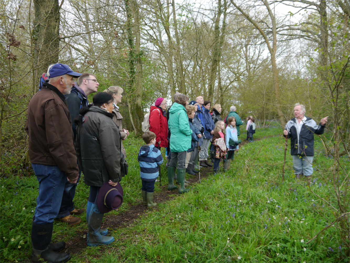 Farm walk with Derek and group of walkers