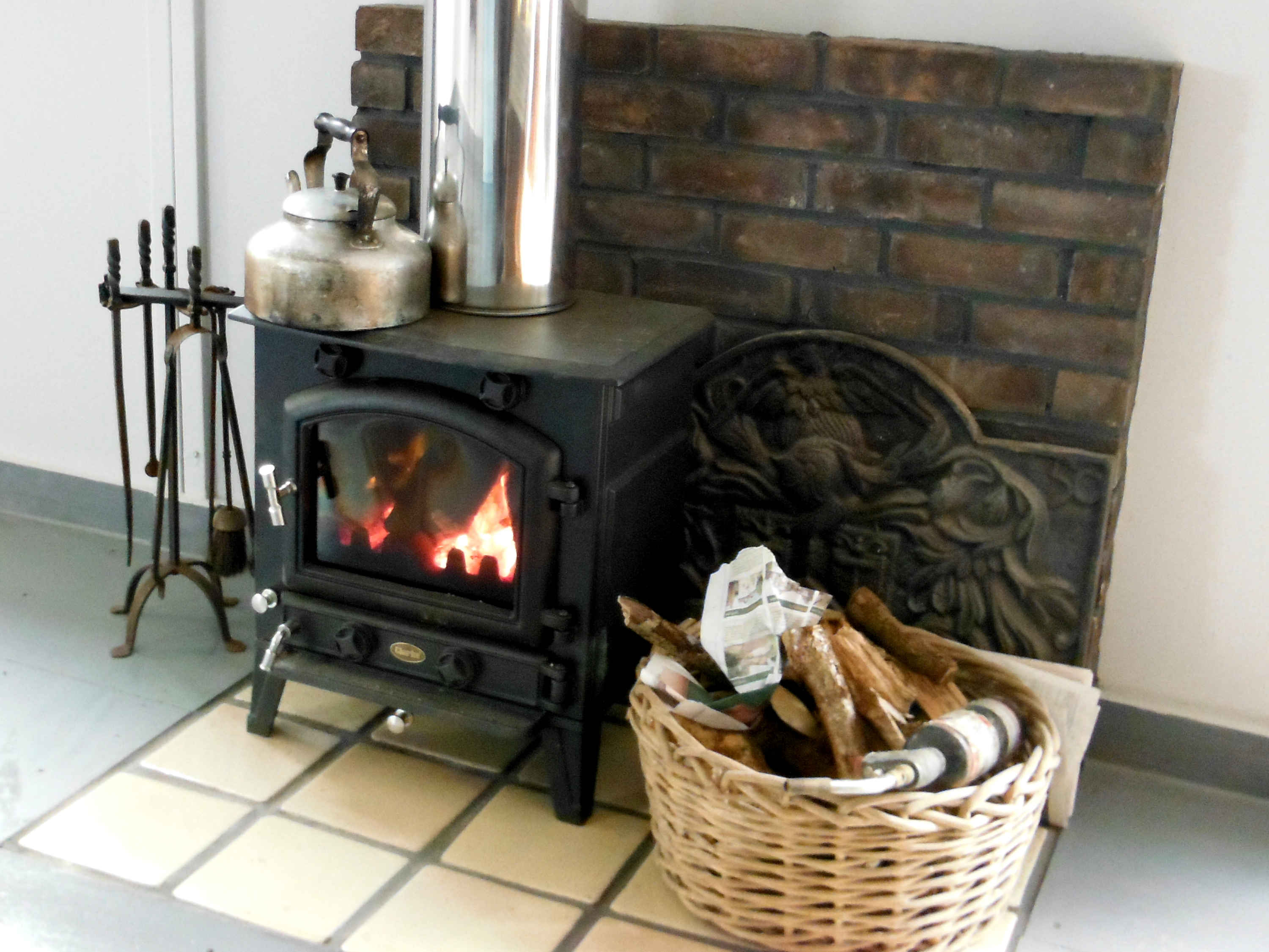 Orchard Studio interior wood burner